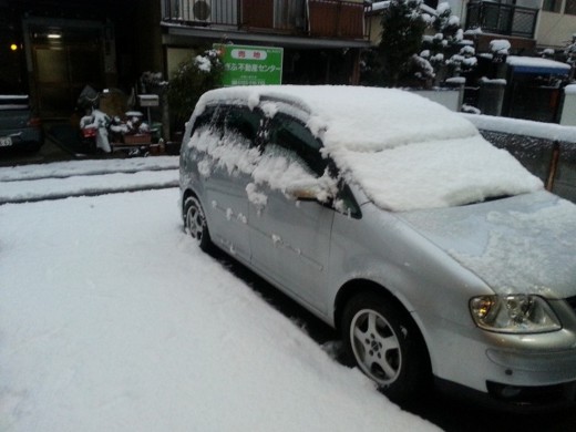 岐阜は雪